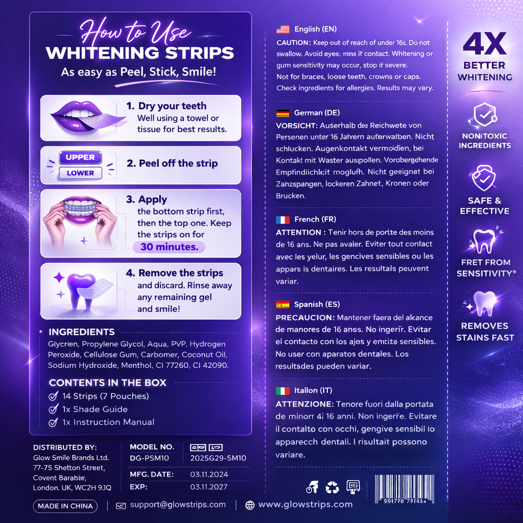 Purple Whitening Strips