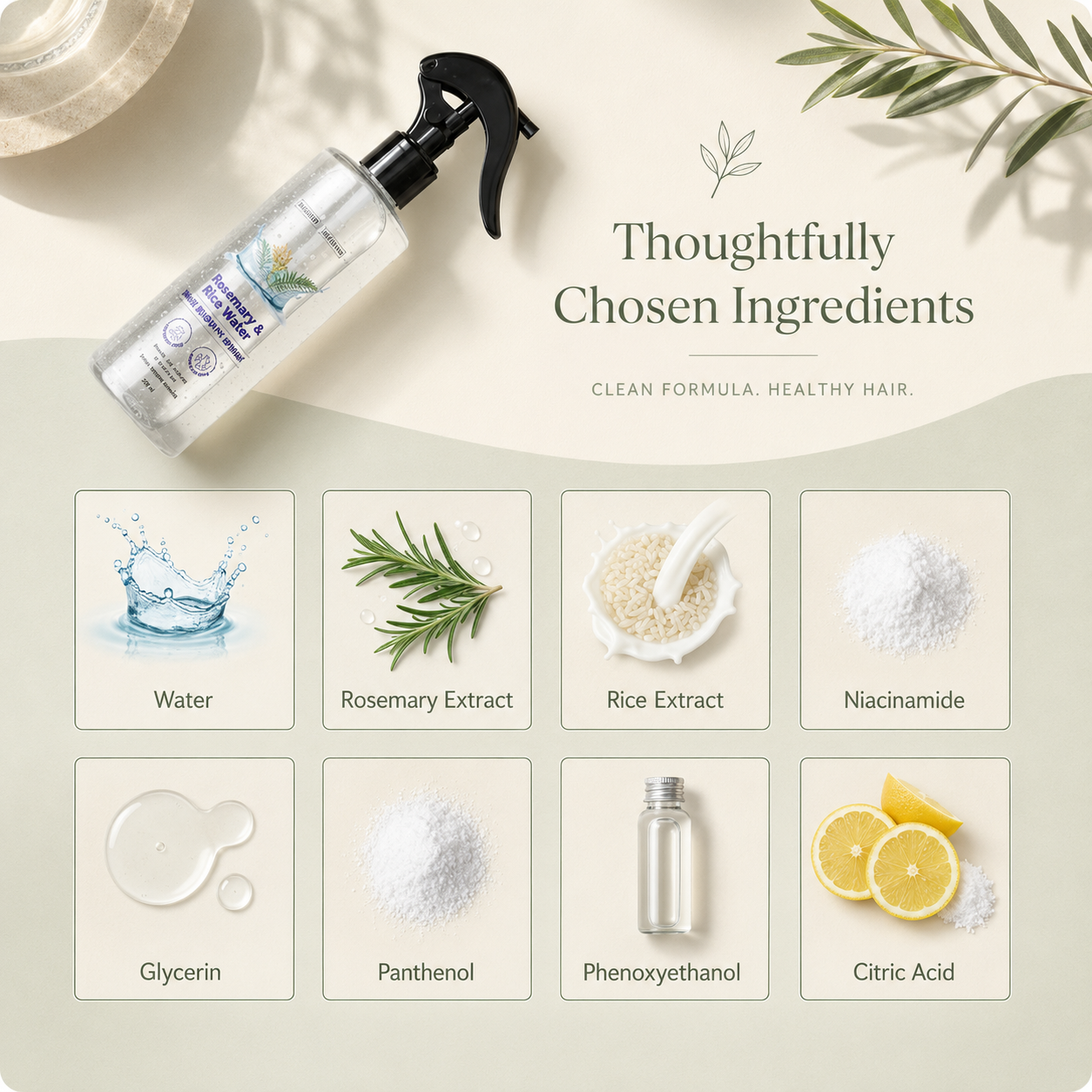 Rosemary Rice Hair Growth Spray