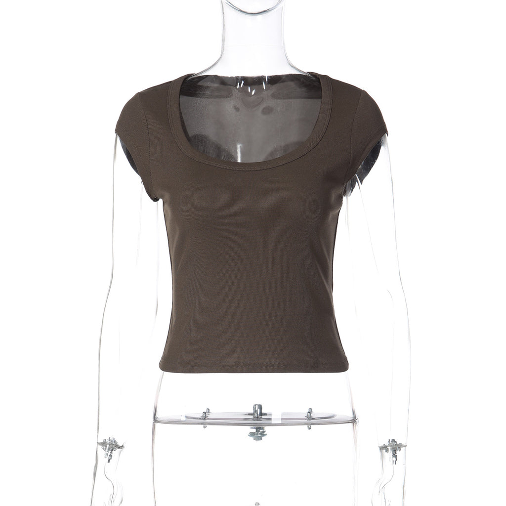 Women's Fashionable Slim-fit Cropped Top